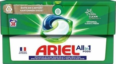 Ariel Original All-in-1 Waschmittelkapseln, 38 Stück
