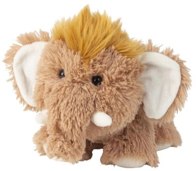 Mammut 20cm stehend hellbraun flauschig Zottelfell Kuscheltier Plüschtier