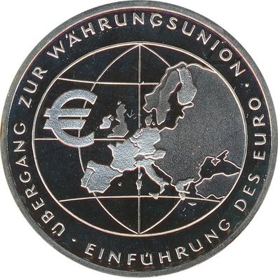 BRD 10 Euro 2002 F PP Euro-Einfü?hrung Silber*