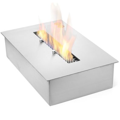 Moritz Brennkammer 2,5 Liter Bioethanol Einsatz Edelstahl Doppelwandig Einbaukamin