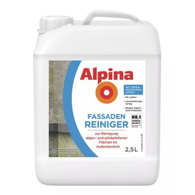 Alpina Fassadenreiniger 2.5 Liter Farblos Reinigung von Algen- und Schimmelbefall