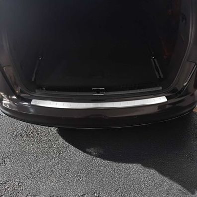 Ladekantenschutz Stoßstangenschutz für Audi A6 C7 Avant 2011-18 Gebürstet Chrom