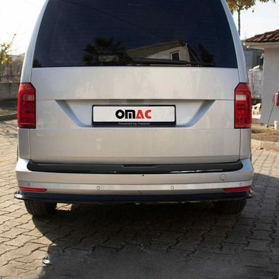 Ladekantenschutz Stoßstangenschutz für VW Caddy 2015-2020 Acryl Schwarz 1tlg
