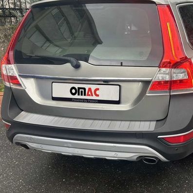 Ladekantenschutz Stoßstangenschutz für Volvo XC70 2013-2017 Edelstahl Silber