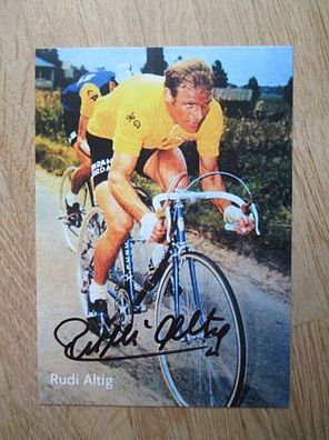 Tour de France Radsport Legende Rudi Altig - handsigniertes Autogramm!!!