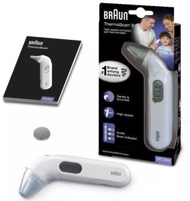 Braun Ohrthermometer IRT3030 ThermoScan 3 - Präzise Temperaturmessung für Kinder