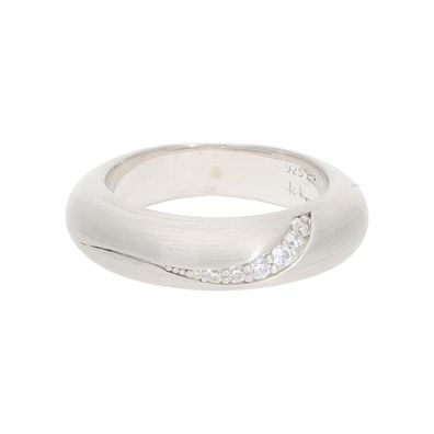 Damen Ring Silber 925 Mattiert JL20-07-1231 Rhodiniert, Made in Germany