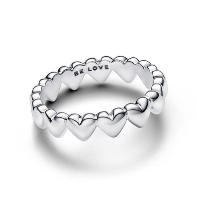 Ring 56 - Sterlingsilber - Herz Reihe