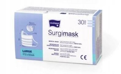 Medizinische Einwegmasken Typ II, 3-lagig, Groesse L, 30 Stueck