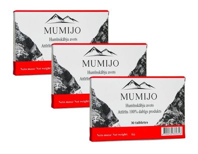 Mumijo Shilajit Kirgistan 3 x 30 Tabl Mumio Mumie Hohe Qualität Bergbalsam