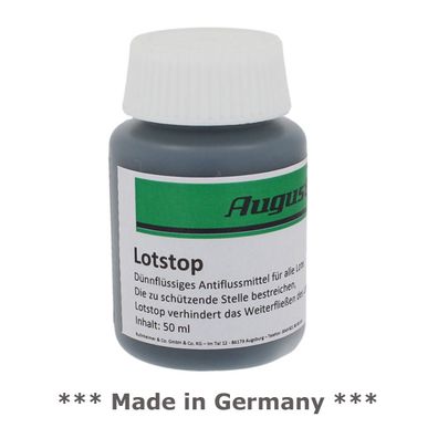 Augusta Lötstop Lotstop Antiflussmittel für alle Lote zum Schutz der Lötstelle