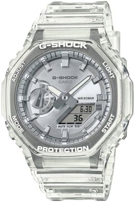 Casio G-Shock Classic Ana-Digi Uhr Transparent/Silberfarben GA-2100BM-7A8ER