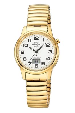 Master Time Damen-Funkuhr Daily Zugband Goldfarben MTLA-10947-12Z