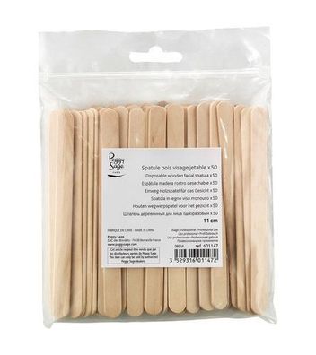 Peggy Sage Einweg-Holzspatel, 50 Stueck-Packung