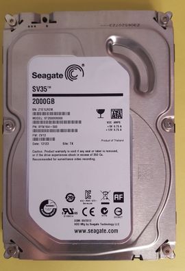 Seagate ST2000VX002 2TB 3.5" SATA