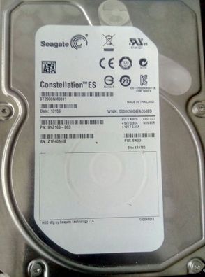 Seagate ST2000NM0011 2TB SATA 3,5"