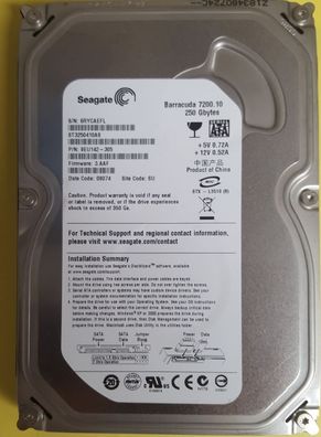 Seagate ST3250410AS 250GB SATA 3,5"