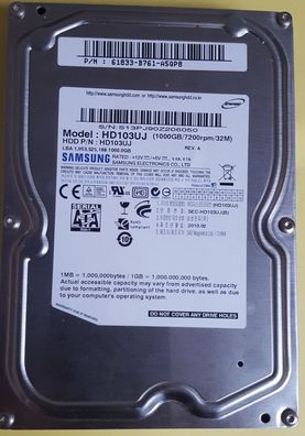 Samsung EcoGreen HD103UI 1TB SATA 3,5"