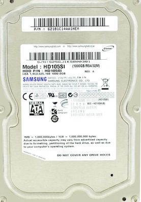 Samsung Ecogreen HD105SI 1TB SATA 3,5"