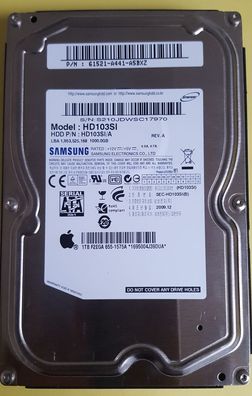 Samsung SpinPoint HD103SI 1TB SATA 3,5"
