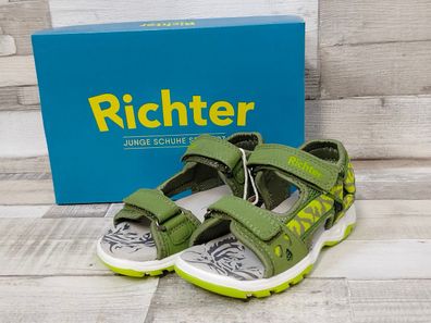 Richter Jungen Sandale mit Klettverschluss grün
