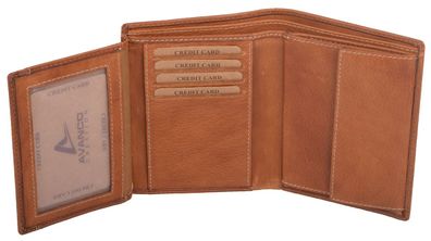 Echtleder Kombibörse, hellbraun