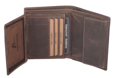 Echtleder Kombibörse-HUNTER braun