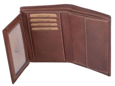 Echtleder Kombibörse, braun