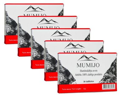 Mumijo Shilajit Kirgistan 5 x 30 Tabl Mumio Mumie Hohe Qualität Bergbalsam