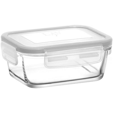 4er Frischhaltedosen Set Glas Aufbewahrung Vorratsbehälter 400 + 375 ml
