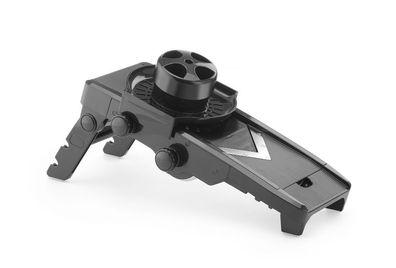 Hendi Mandoline mit 5 V-förmigen Edelstahl Einsätze und ausklappbaren Fuß