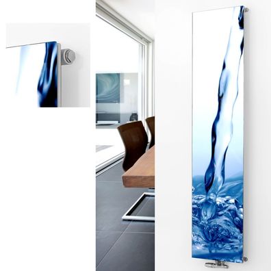 Corpotherma Designheizkörper Panio Plus Edition mit Bild P2 Vertikalheizkörper