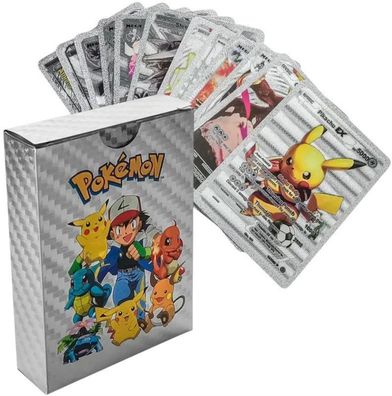 Pokemon Silber Metall Optik Karten
