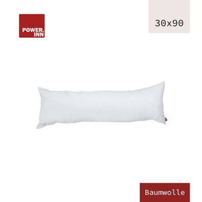 POWER INN Innenkissen Baumwolle | 30 x 90 cm | Kisseninlett | Waschbar
