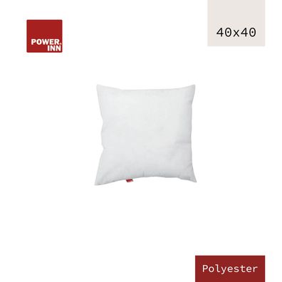 POWER INN Innenkissen Polyester | 40 x 40 cm | Kisseninlett | Waschbar