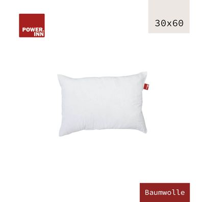 POWER INN Innenkissen Baumwolle | 30 x 60 cm | Kisseninlett | Waschbar