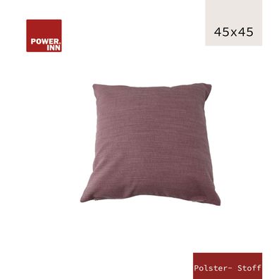 POWER INN Kissenbezug | 45x45cm | Altrosa | Polsterstoff | Waschbar