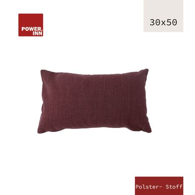 POWER INN Kissenbezug | 30x50cm | Aubergine | Waschbar