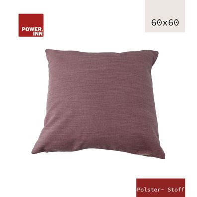 POWER INN Kissenbezug | 60x60cm | Altrosa | Polsterstoff | Waschbar