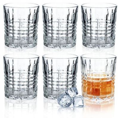 KADAX Trinkgläser, 6er Set, Whiskey Gläser, Glas Set, 300 ml
