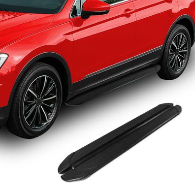 Trittbretter Seitenschutz für Mercedes X Klasse DoubleCab 2017-23 Alu Schwarz
