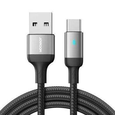 Joyroom A10 Serie: Hochleistungs-USB-A/USB-C-Kabel, 3A, 1,2m, Schwarz