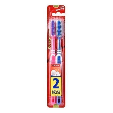 Colgate Zahnbürste Double Action Medium, 2er Pack,