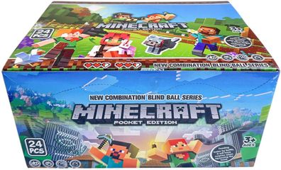 Minecraft 24er Blind Box - Magnetblock Maxi Pack