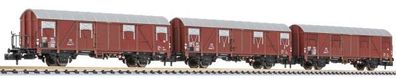 Liliput 260131 Set ged. Güterwg. Glmmhs 57 DB Ep. III 1x Spur N