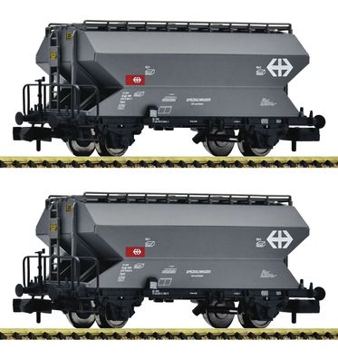 Fleischmann 831313 2-tlg. Set Getreidesilowagen Tgpps SBB Spur N