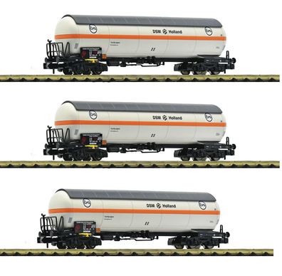 Fleischmann 849119 3-tlg. Set Druckgaswagen Zags EVA/DSM Ho Spur N
