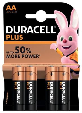 Duracell DUR017641 Batterien PLUS POWER Alkaline - Mignon/LR6/AA, 1,5 V