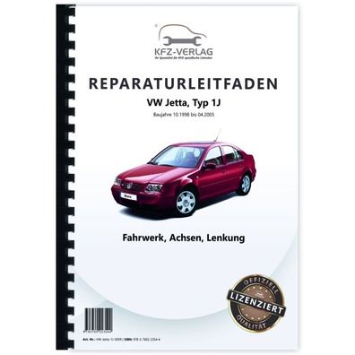 VW Jetta Typ 1J 1998-2005 Fahrwerk Achsen Lenkung FWD AWD Reparaturanleitung