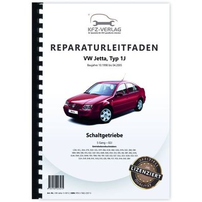VW Jetta Typ 1J 1998-2005 5 Gang Schaltgetriebe 02J Kupplung Reparaturanleitung